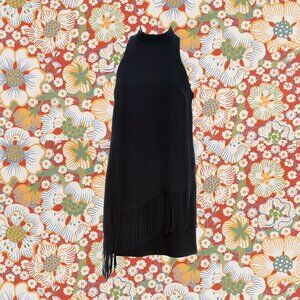 Elizabeth and James Silk Fringe Dress
